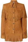 KHAITE JIMMY FRINGED SUEDE JACKET