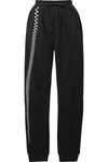 HAIDER ACKERMANN EMBROIDERED COTTON-JERSEY TRACK PANTS