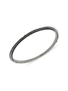 ALEXIS BITTAR Ruthenium-Plated & Crystal-Spiked Bangle Bracelet