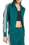 Adidas Originals Firebird Recycled Tricot Track Jacket In Noble Green