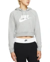 NIKE WOMEN'S SPORTSWEAR ESSENTIAL CROPPED HOODIE