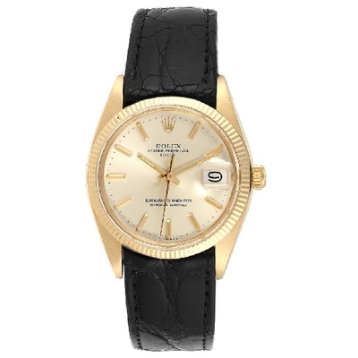 Rolex Date 14k Yellow Gold Automatic Vintage Mens Watch 1503