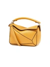 LOEWE MINI PUZZLE BAG LEATHER YELLOW,322.30.U95 PF19