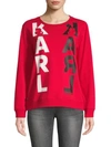 KARL LAGERFELD Logo Graphic Sweatshirt