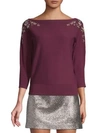 MILLY EMBELLISHED BOATNECK SWEATER,0400011218850