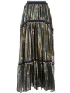 PETER PILOTTO METALLIC LAMÉ MAXI SKIRT