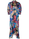 PETER PILOTTO FITTED FLORAL PRINT MIDI DRESS