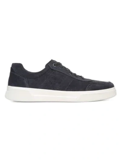 Vince Barnett Suede Low-top Sneakers In Coastal Soft Leather