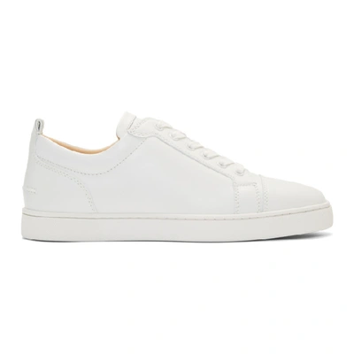 Christian Louboutin Louis Junior Low Top Sneaker In White