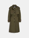 COACH COACH COTTON TRENCH COAT - WOMEN'S,79070 MGR 4