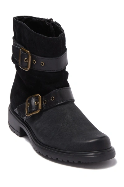 Munro Dallas Buckle Boot - Multiple Widths Available In Black Leat
