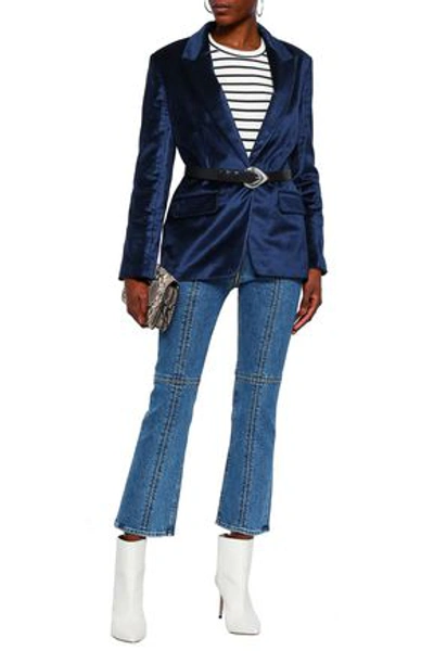 Rag & Bone Velvet Blazer In Navy