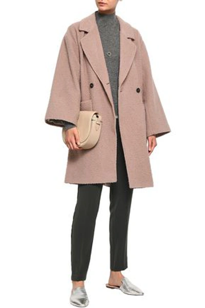 American Vintage Double-breasted Wool-blend Coat In Blush