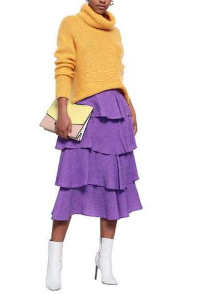 Baum Und Pferdgarten Woman Knitted Turtleneck Sweater Saffron