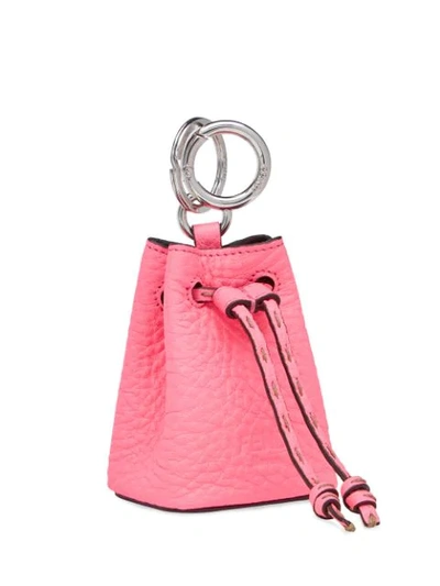 Fendi Nano Mon Tresor Bag Charm In Pink