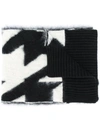 ALEXANDER MCQUEEN INTARSIA KNIT SCARF