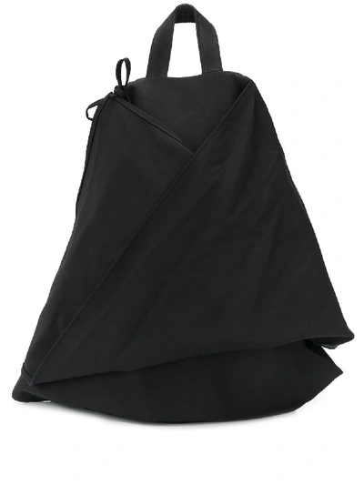 Yohji Yamamoto Folded Backpack In Black