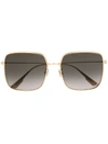 Dior By3 Square-frame Sunglasses In Gold
