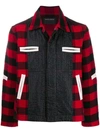 CRAIG GREEN PANELLED CHECKED FLANNEL JACKET