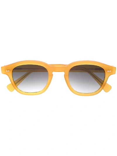 Epos Bronte Square Frame Sunglasses In 黄色