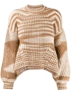 ULLA JOHNSON asymmetric knitted jumper