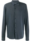 Majestic Plain Relaxed Fit Shirt In Blue