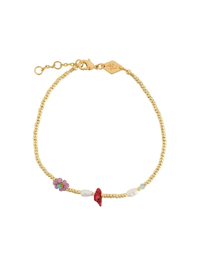 Anni Lu Hanalei Beaded Bracelet In Gold