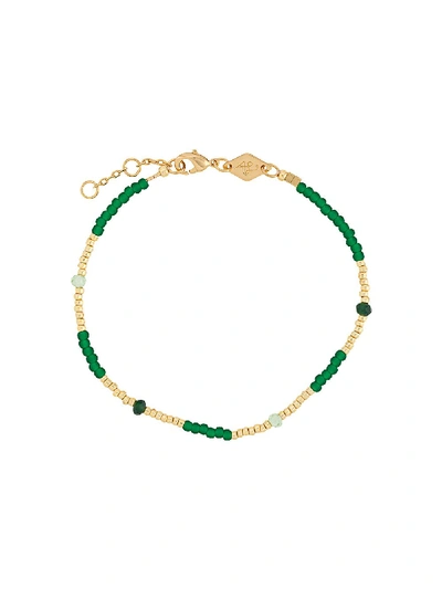 Anni Lu Clemence Beaded Bracelet In Green