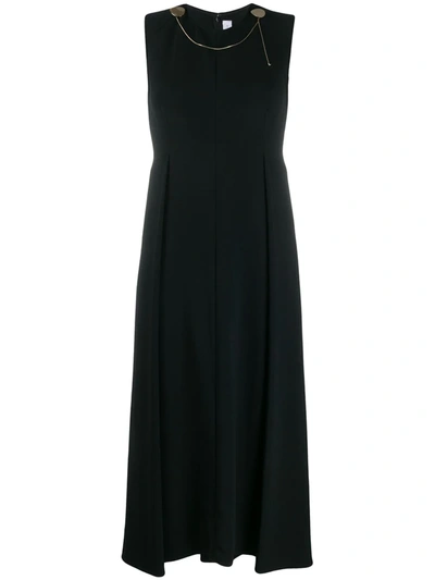 Victoria Beckham Fluid Cady High-neck Dress In Black