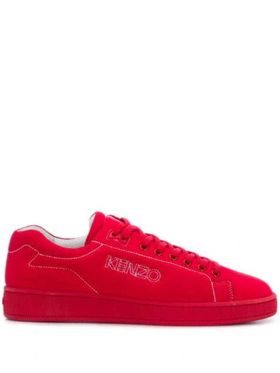 Kenzo 'tennix' Trainers In Red
