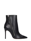 SCHUTZ HIGH HEELS ANKLE BOOTS IN BLACK LEATHER,11083080