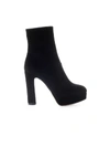 L'AUTRE CHOSE LAUTRE CHOSE BLACK SUEDE HEELED ANKLE BOOT,11082930