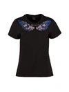 PINKO IMBRUNIRE EMBROIDERED COTTON T-SHIRT,11083274