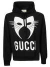 GUCCI PRINTED LOGO HOODIE,11082705