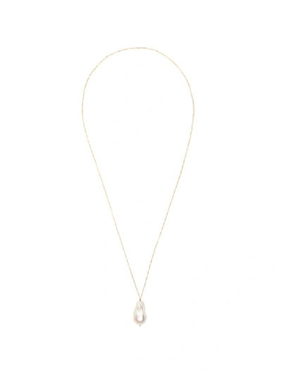 Timeless Pearly Necklace With Pearl In White,gold