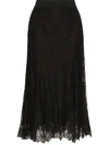 DOLCE & GABBANA CHANTILLY-LACE MAXI SKIRT