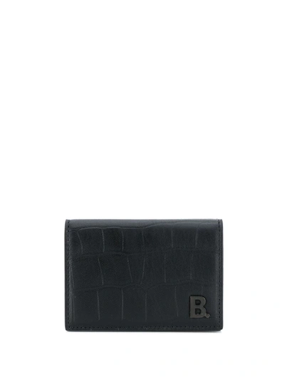 Balenciaga B. Bifold Wallet In Black