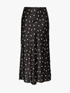 LEE MATHEWS LEE MATHEWS TALULAH POLKA DOT SILK MIDI SKIRT,M1903SK35714034718