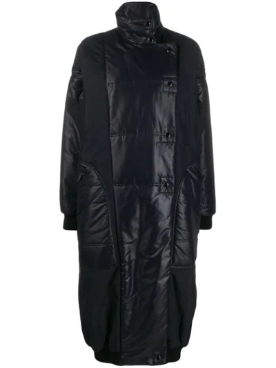 Givenchy Oversized High Neck Quilted Parka In Black