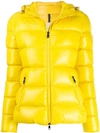Moncler Rhin Semi-fit Puffer Jacket W/ Hood In Yellow
