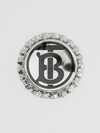 BURBERRY Palladium-plated Bottle Cap Brooch