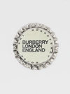 BURBERRY Palladium-plated Bottle Cap Brooch