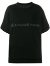 Mm6 Maison Margiela Reversed Logo T-shirt In Black