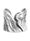 JOHN HARDY 'Lahar' diamond silver small cuff