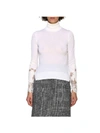 ERMANNO SCERVINO SWEATER WITH LONG SLEEVES AND LACE INSERTS,11083969