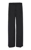 OFF-WHITE CLASSIC CREPE WIDE-LEG trousers,725913