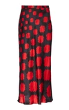 MARNI PRINTED SATIN MIDI SKIRT,744948