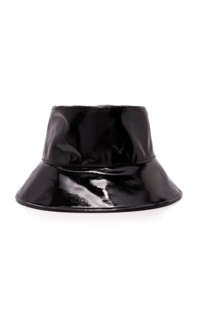 Eric Javits Patti Patent Bucket Hat In Black