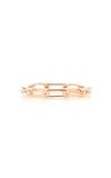 WALTERS FAITH ROSE-GOLD CHAIN LINK RING,775212