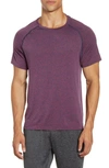 Rhone Reign Tech Perforated Yoke Training T-shirt In Dry Rose Heather